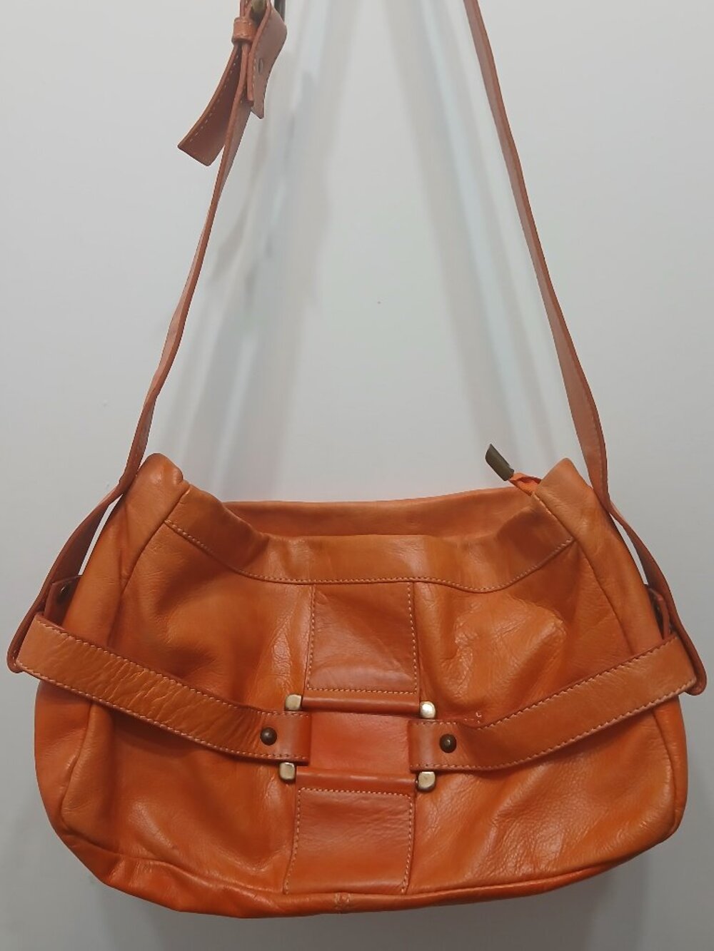 Peruzzi Italian Leather Satchel🧡